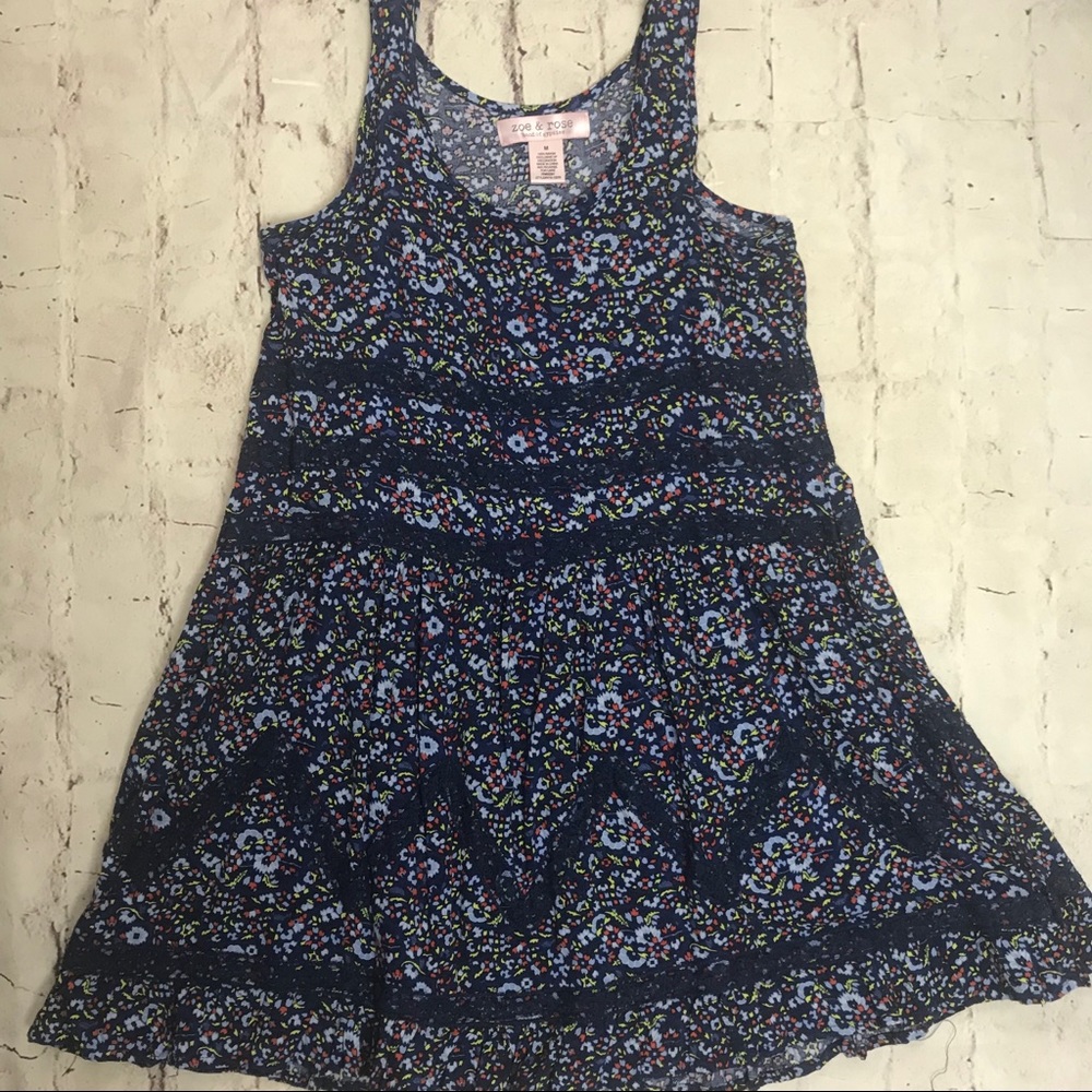 Zoe & Rose Band of Gypsies tunic top/dress Boho